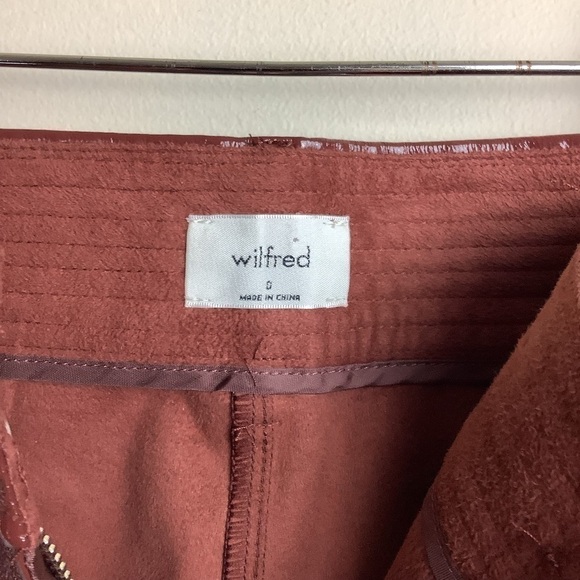 WILFRED ARITZIA FUNK VEGAN LEATHER PANTS - Picture 7 of 9